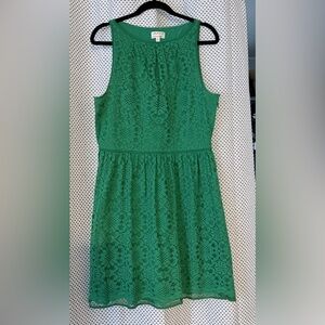 Max Studio Specialty Products Vintage Green Lace Sleeveless Dress size XL